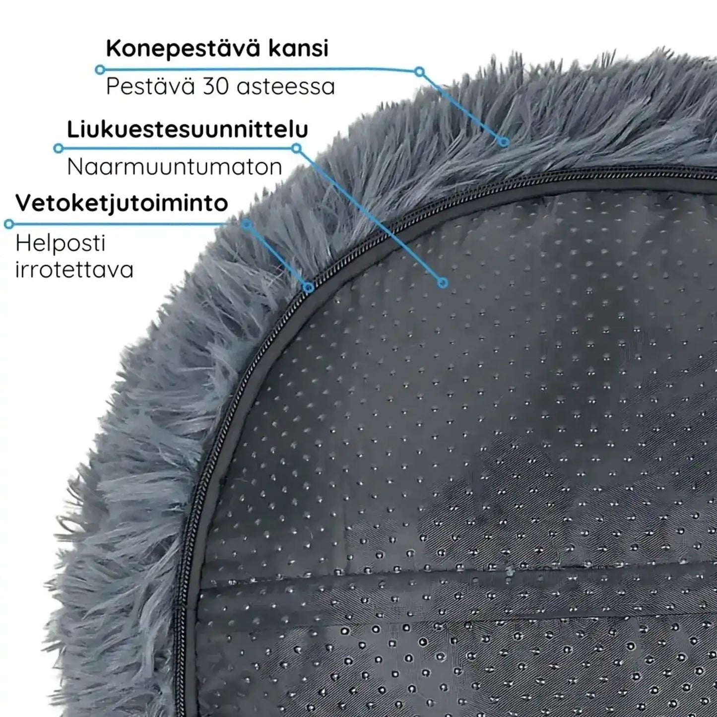 MrFluffyFriend® - Rauhoittava ja Pestävä Koiran peti